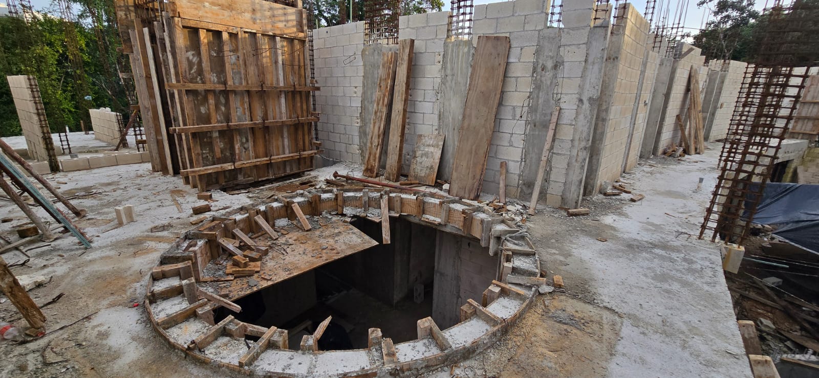 Estructura en construcción