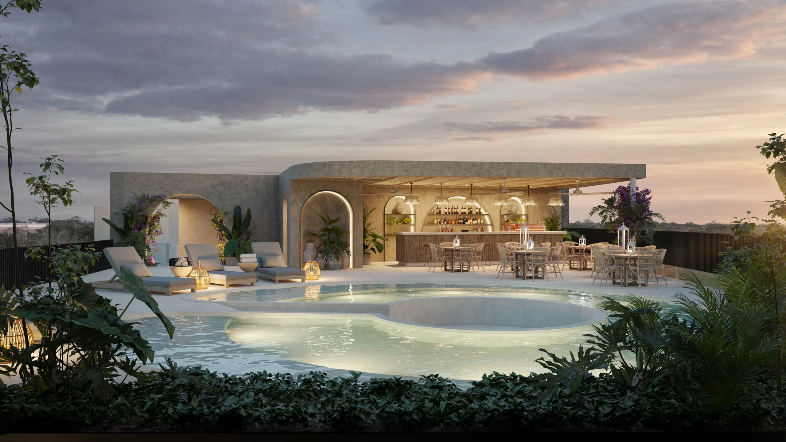 Área de descanso rooftop